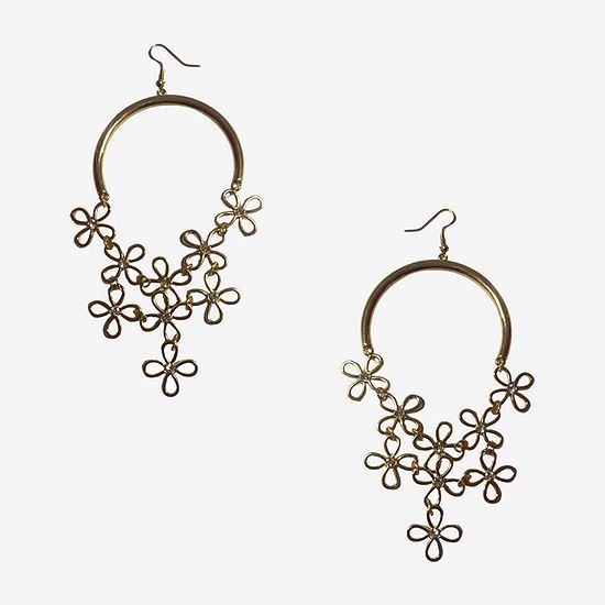 new!Bijoux Bar Gold Tone Crystal Drop Earrings | JCPenney