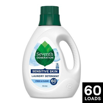 Seventh Generation Liquid Laundry Detergent - Free & Clear - 90 fl oz: Plastic Jug, Hypoallergenic, 60 Uses | Target