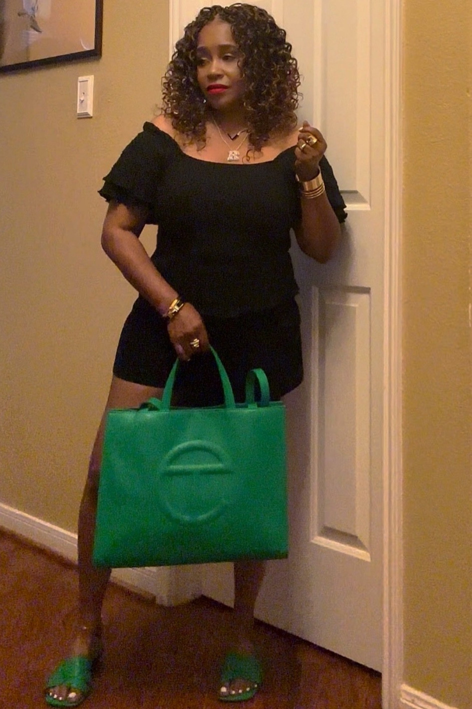 Adding color will enhance your fit! 
🖤💚🖤

#LTKSeasonal #LTKFindsUnder50 #LTKStyleTip