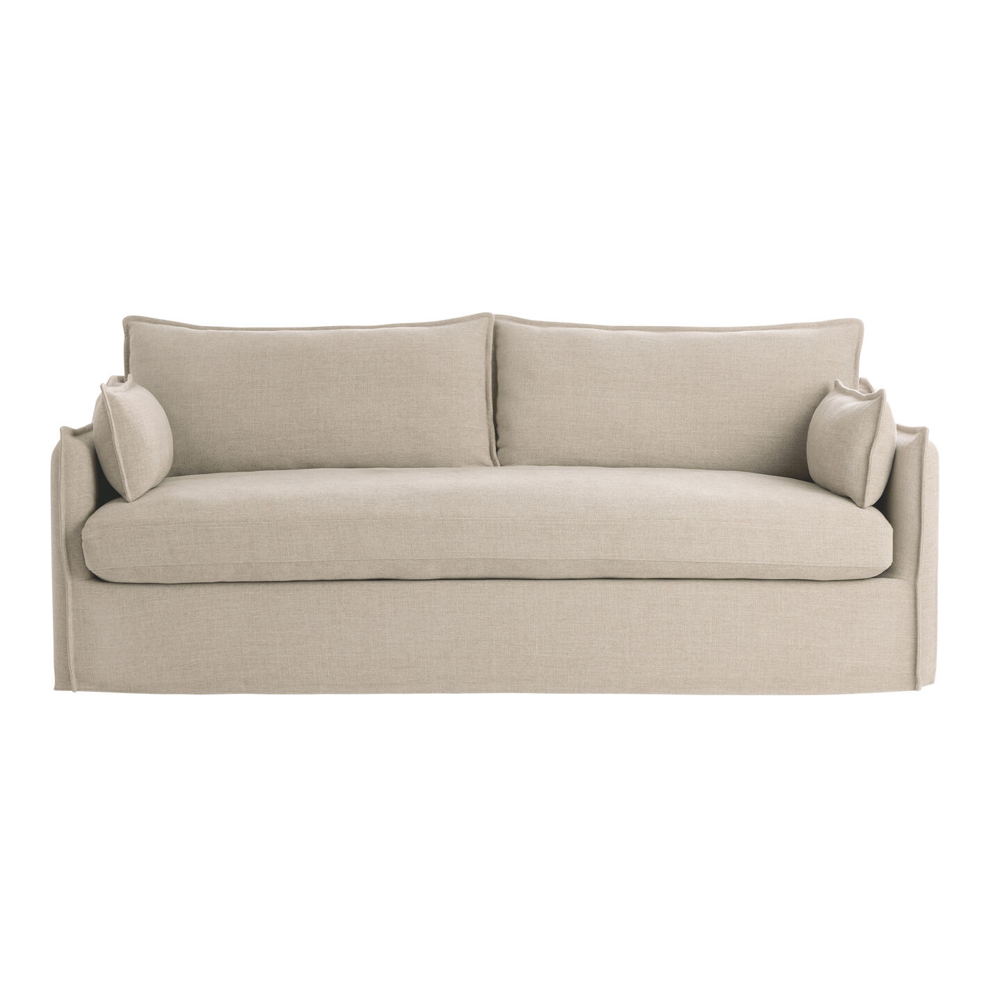 Eileen Textured Woven Slipcover Sofa | World Market