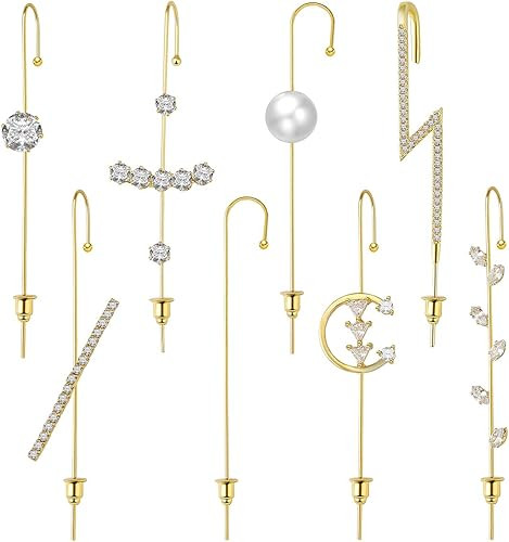 Ear Wrap Crawler Hook Earrings | Hypoallergenic Piercing Ear Cuffs Crawler Hook Earrings for Wome... | Amazon (US)