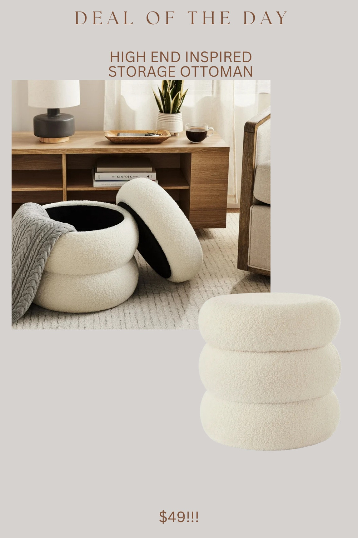 This Walmart storage ottoman is always so hard to catch in stock!! Just saw that it was back 🚨🚨🚨 best priced & best reviewed!! 

#LTKFindsUnder50 #LTKHome #LTKSaleAlert