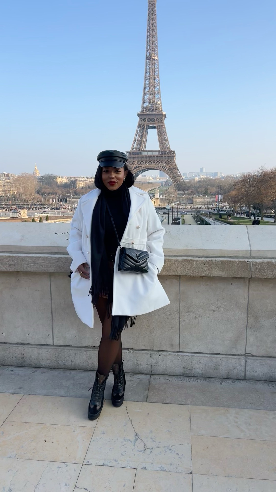 Standing in front of the Eiffel Tower ❤️✨ obsessed with this view and very warm outfit. It was so cold! Went in Feb so had to get creative with my outfit

Wearing fleece lined turtleneck and leggings. Gloves and scarf 🖤 #paris #eiffeltower #plussize 

So
Warm and cozy 



#LTKGiftGuide #LTKHoliday #LTKPlusSize
