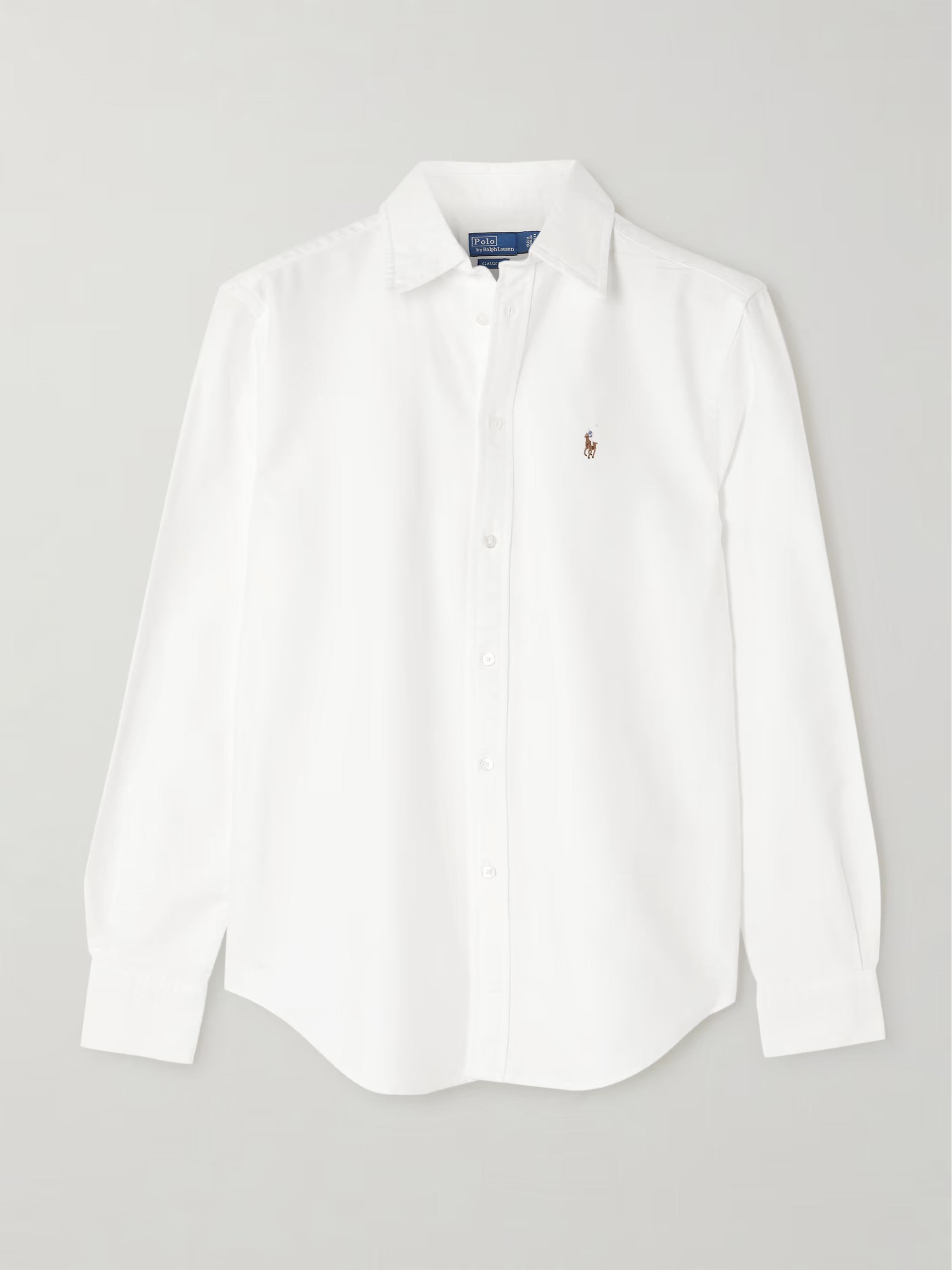 Embroidered cotton Oxford shirt | NET-A-PORTER (US)