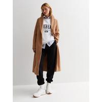 New Look Camel Longline Belted Coat | Very (UK)