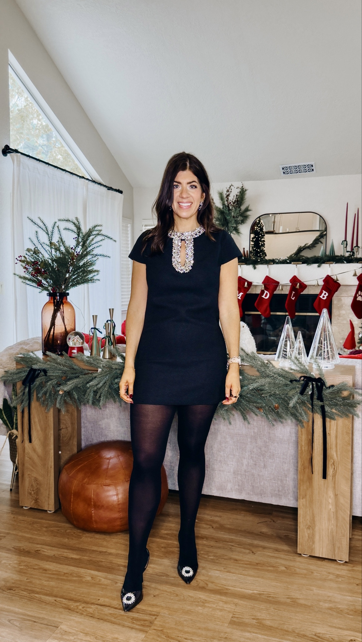 In a medium dress 

#LTKOver40 #LTKSeasonal #LTKHoliday