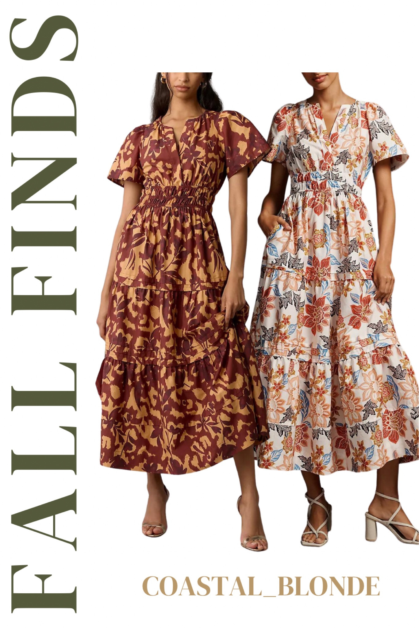 Anthropologie fall dresses maxi short sleeve in petite and regular. Orange and white floral pattern 

#LTKworkwear #LTKSeasonal #LTKsalealert