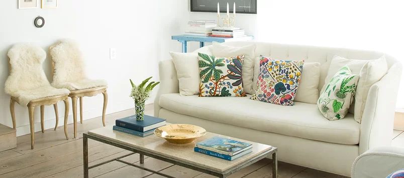 Pera 84'' Velvet Square Arm Sofa with Reversible Cushions | Joss & Main | Wayfair North America