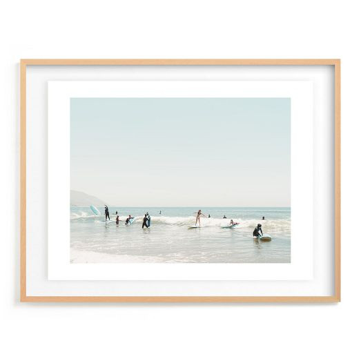 Surf School Framed Wall Art by Minted for West Elm | West Elm (US)