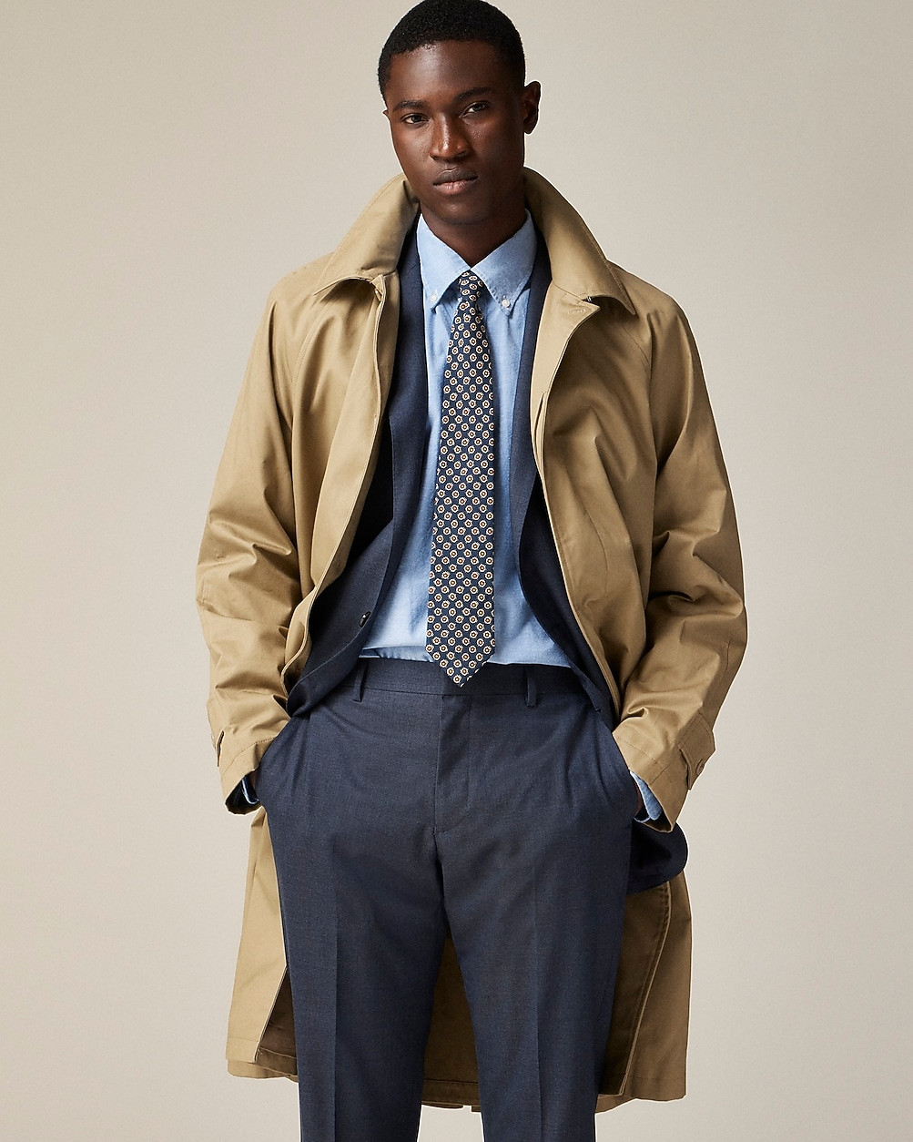 Ludlow trench coat in water-resistant cotton | J. Crew US