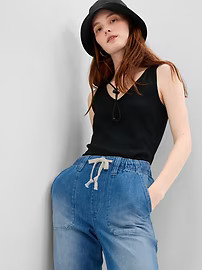 Mid Rise Easy Pull-On Jeans | Gap (CA)