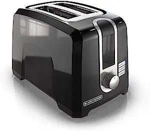 BLACK+DECKER 2-Slice Extra-Wide Slot Toaster, Square, Black, T2569B | Amazon (US)