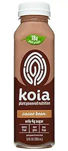 Koia Plant Powered Nutrition Cacao Bean Dairy Free Chocolate Milk, 12 Ounce (pack Of 6) | Amazon (US)
