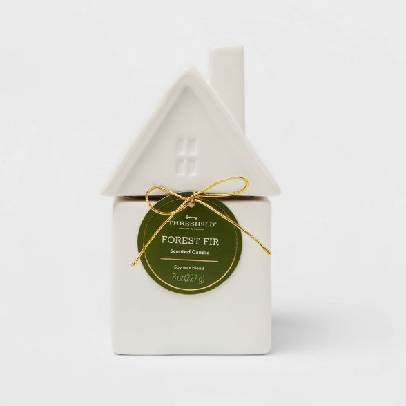 Forest Fir Figural Ceramic House Candle - Threshold™ | Target