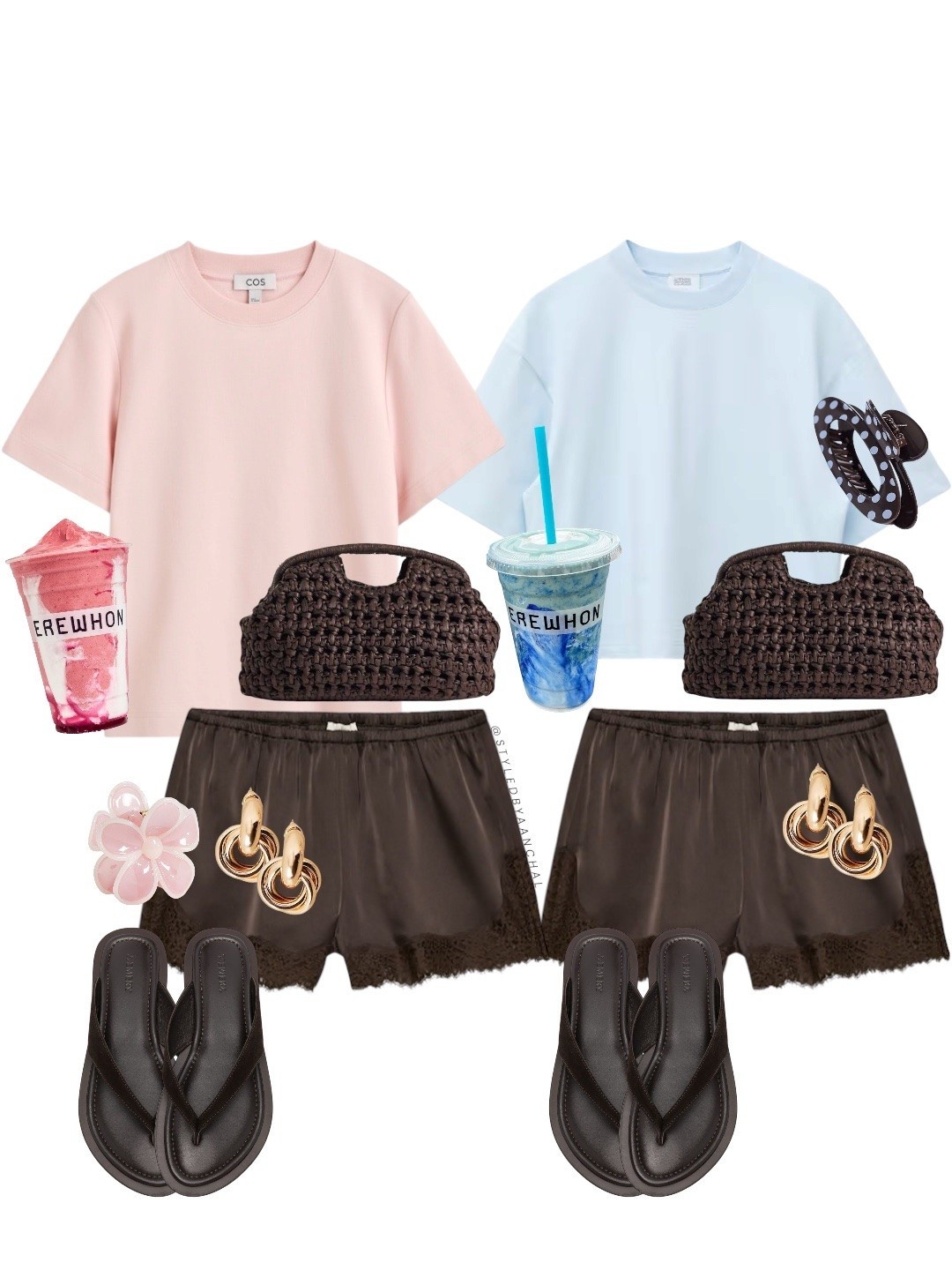 Matching the tee with the drink✨

Which look is your favorite?
🌸 for pink
🩵 for blue

#LTKsale #LTKsummer #LTKtravel