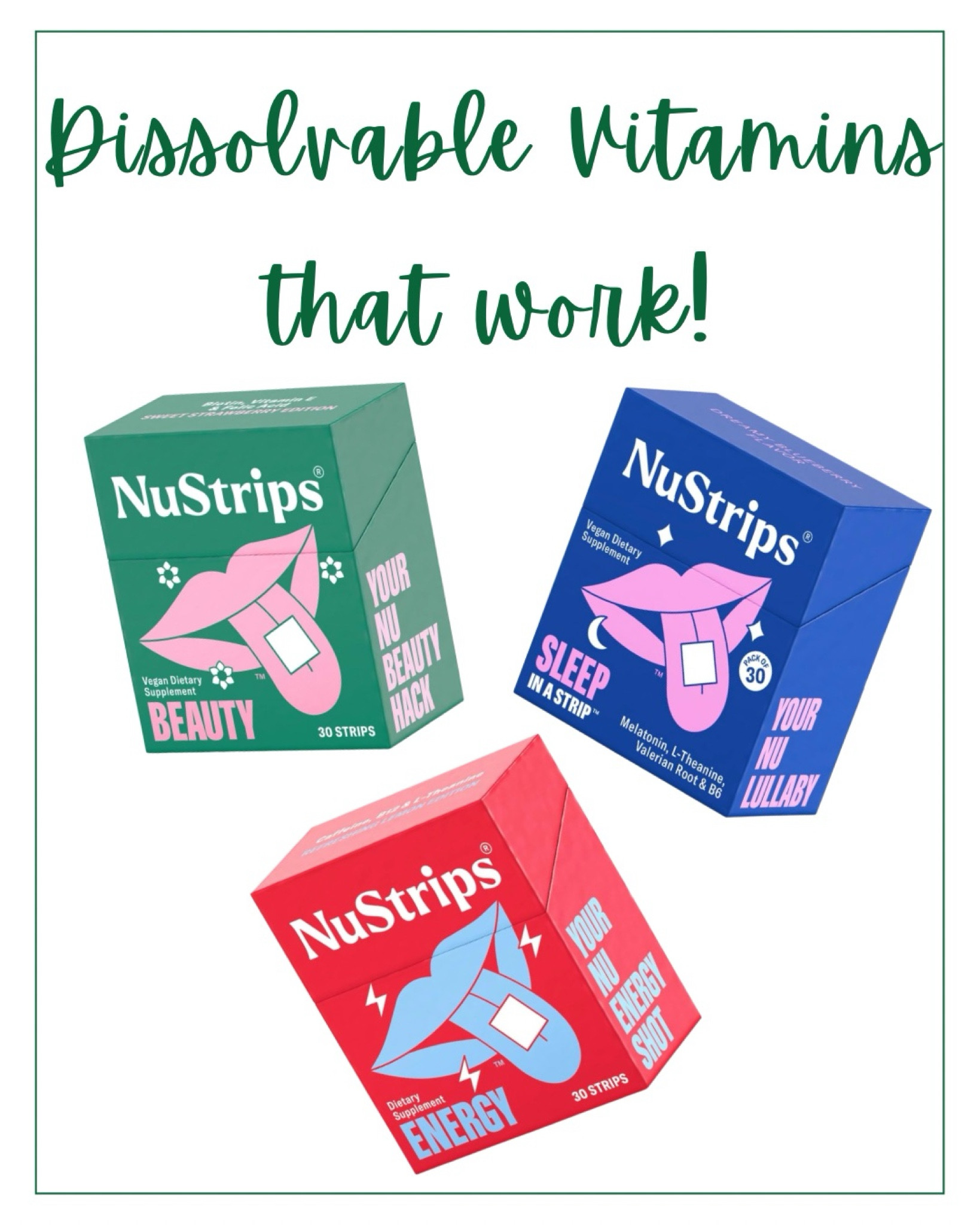 Dissolvable vitamins without sugar or junk AND they work! Each one is individually packaged making them easy to take on the go! Bye-bye vitamin organizers!

#LTKBeauty #LTKActive #LTKTravel