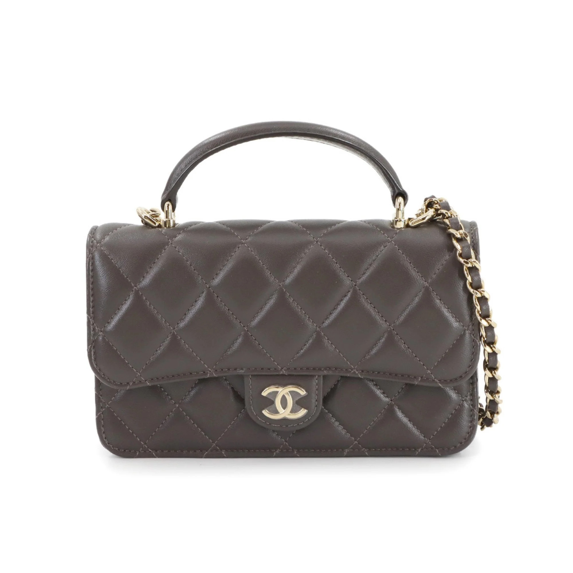 Chanel Leather Chain/Shoulder Wallet (Pre-Owned) | Shop Simon
