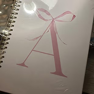 Preppy Pink Notebook with Letter A, Personalized Hardcover Spiral Journal,Personalized Gifts for ... | Amazon (US)