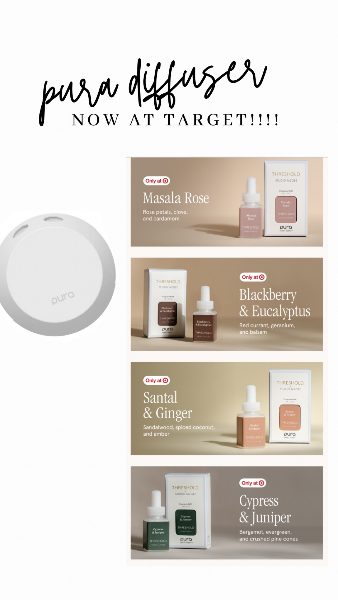 SO excited for this one!! Love my pura diffuser, and having the convenience of Target shopping makes it even BETTER. 
Can’t wait to try these new studio mcgeee scents. 




#LTKSaleAlert #LTKSeasonal #LTKHome
