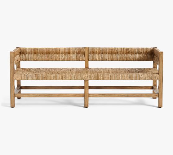 Malibu Woven Bench | Pottery Barn (US)