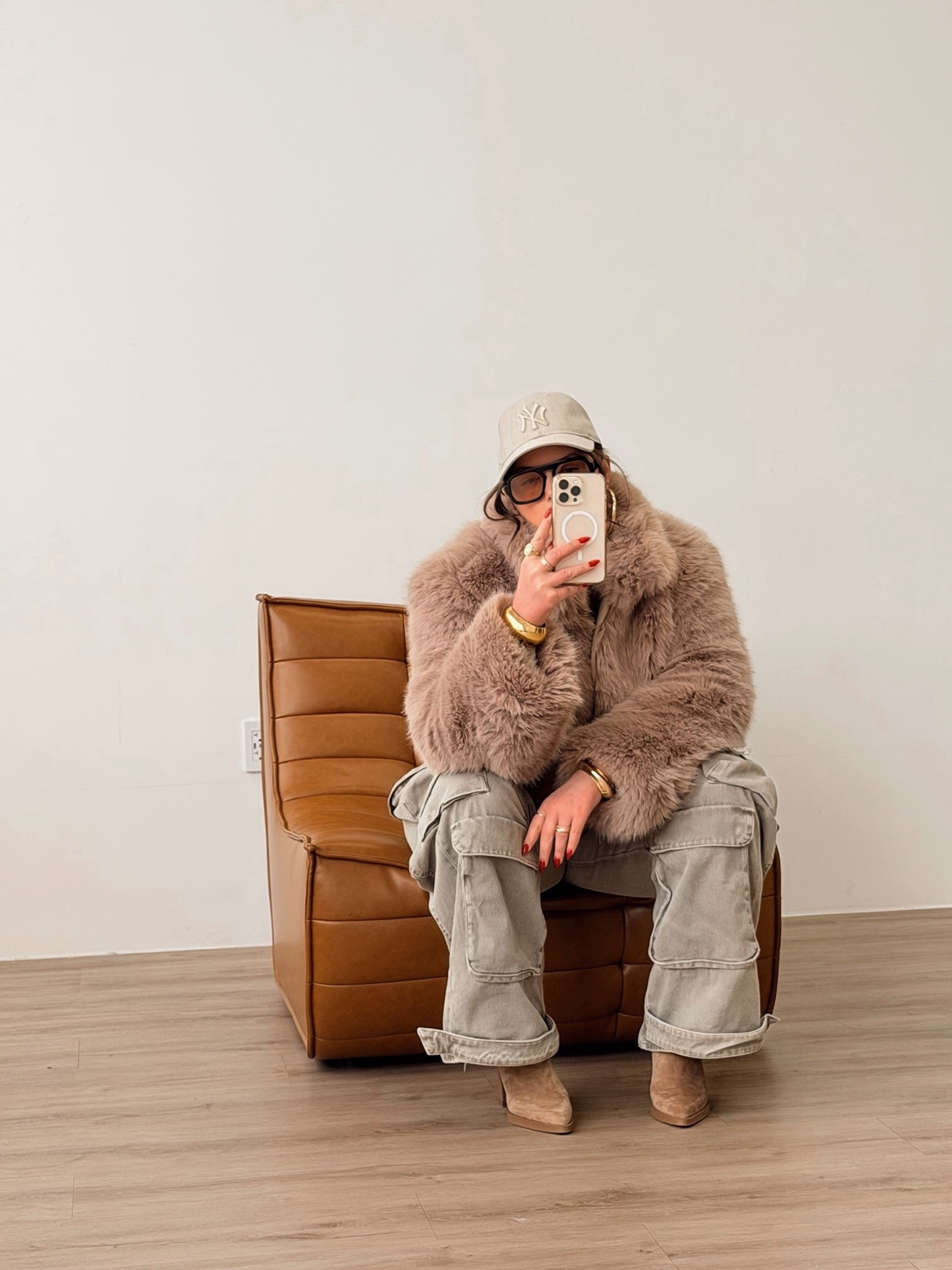 Winter outfits 
Faux fur jacket

#LTKSeasonal