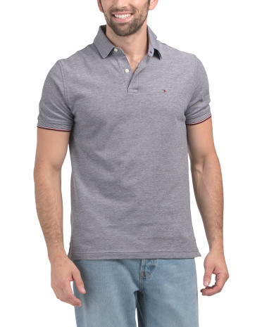 Mouline Oxford Tipped Short Sleeve Polo | TJ Maxx