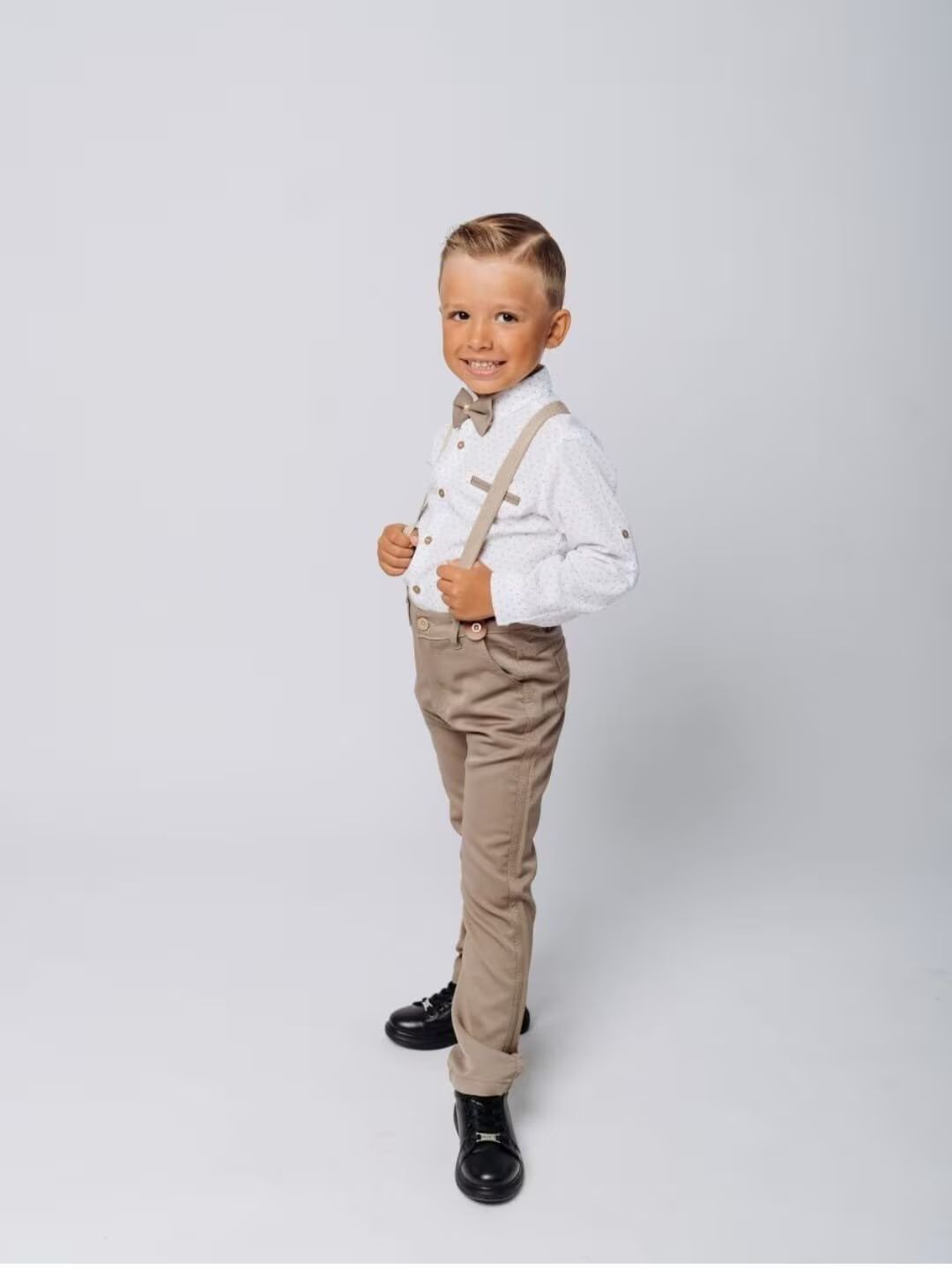 4 pcs Boy Linen Suit, Ring Bearer Outfit, Suspender Pant Set, Boy Gentleman Romper, Toddler  Dres... | Etsy (US)