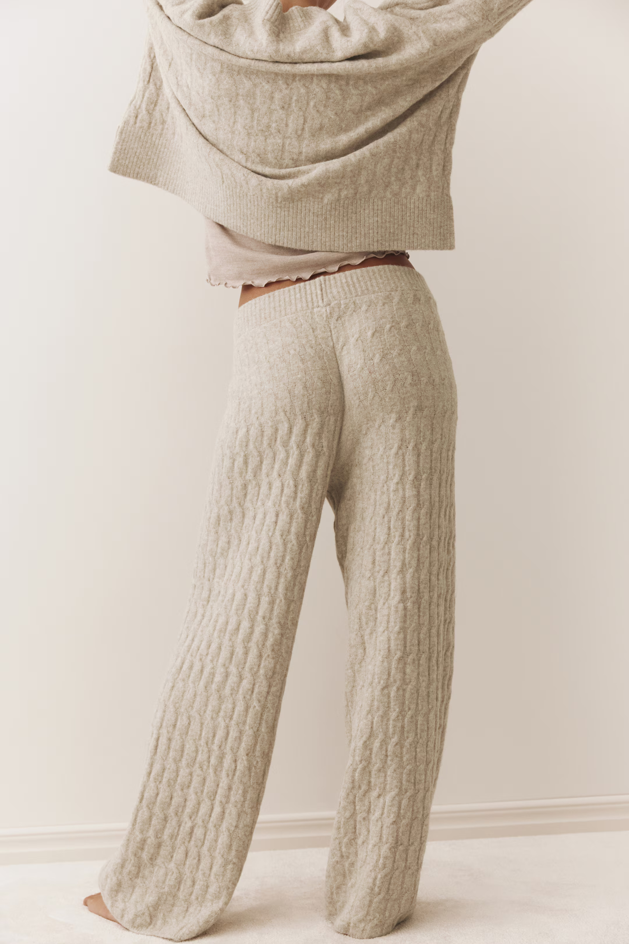 Cable-knit trousers | H&M (UK, MY, IN, SG, PH, TW, HK)