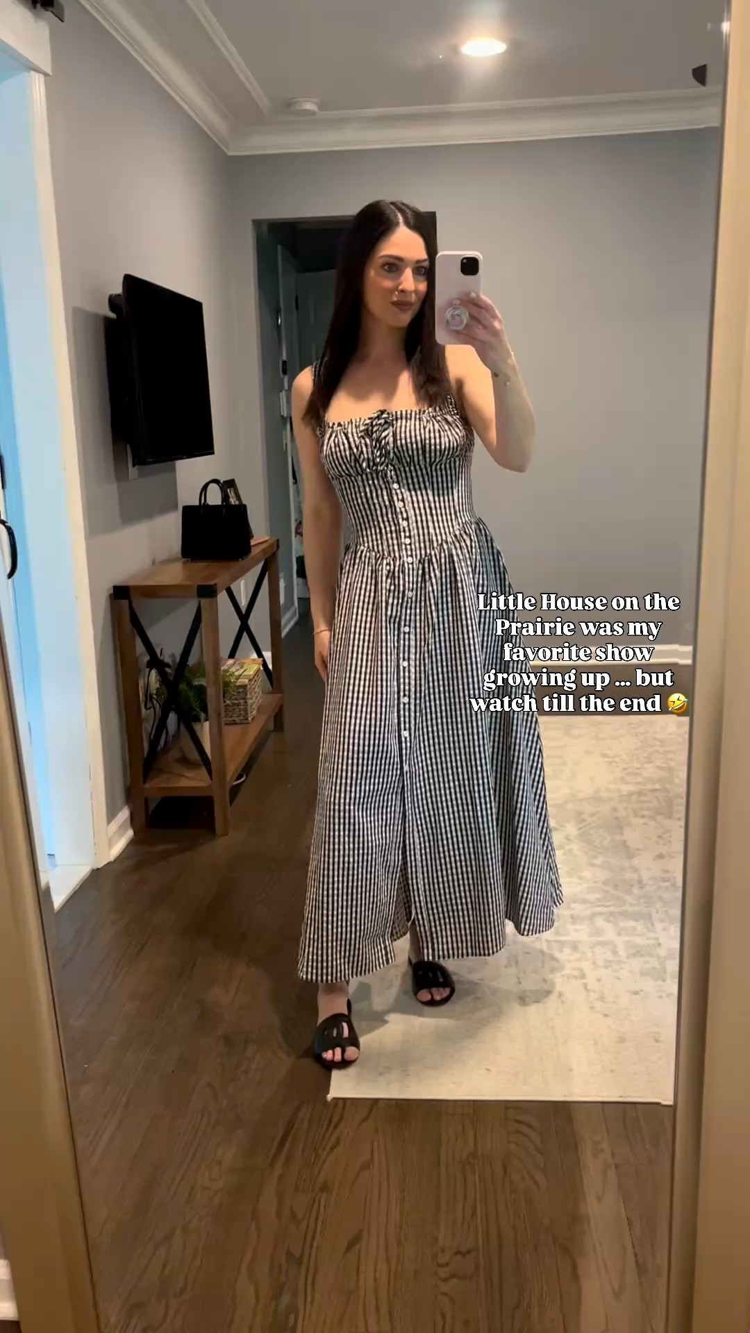 Little House on the Prairie energy but make it flattering summer dress 🤍 This corset-style prairie dress instantly sold me—maybe it’s the childhood nostalgia, maybe it’s the cinched waist and flowy skirt, but either way it’s giving feminine, effortless, and actually so wearable.

I know it looks like I should be out here churning butter, but the fit is what makes it. The corset-style bodice snatches you in just enough, and the lightweight fabric keeps it breathable for hot summer days. It’s the kind of easy throw-on-and-go outfit that still feels styled—perfect for brunch, picnics, vacations, or romanticizing your everyday life 🌼

If you love a cottagecore-inspired summer outfit that’s equal parts flattering and comfortable, this one is a must.

Shop now for 30% off before this sells out! 🚨

@ASTR the Label 
#LTKsummer #LTKstyle #LTKfinds #prairiedress #corsetdress #ginghamdress #summerdress #cottagecorestyle #femininefashion #summeroutfitideas

#LTKTravel #LTKmomlife #LTKSaleAlert