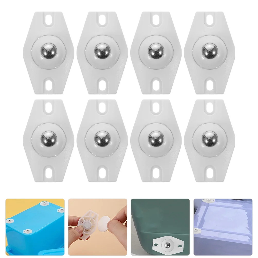 Self adhesive caster wheels 8pcs Small Appliance Wheels Mini Swivel Wheels Sticky Pulley Small Ca... | Walmart (US)