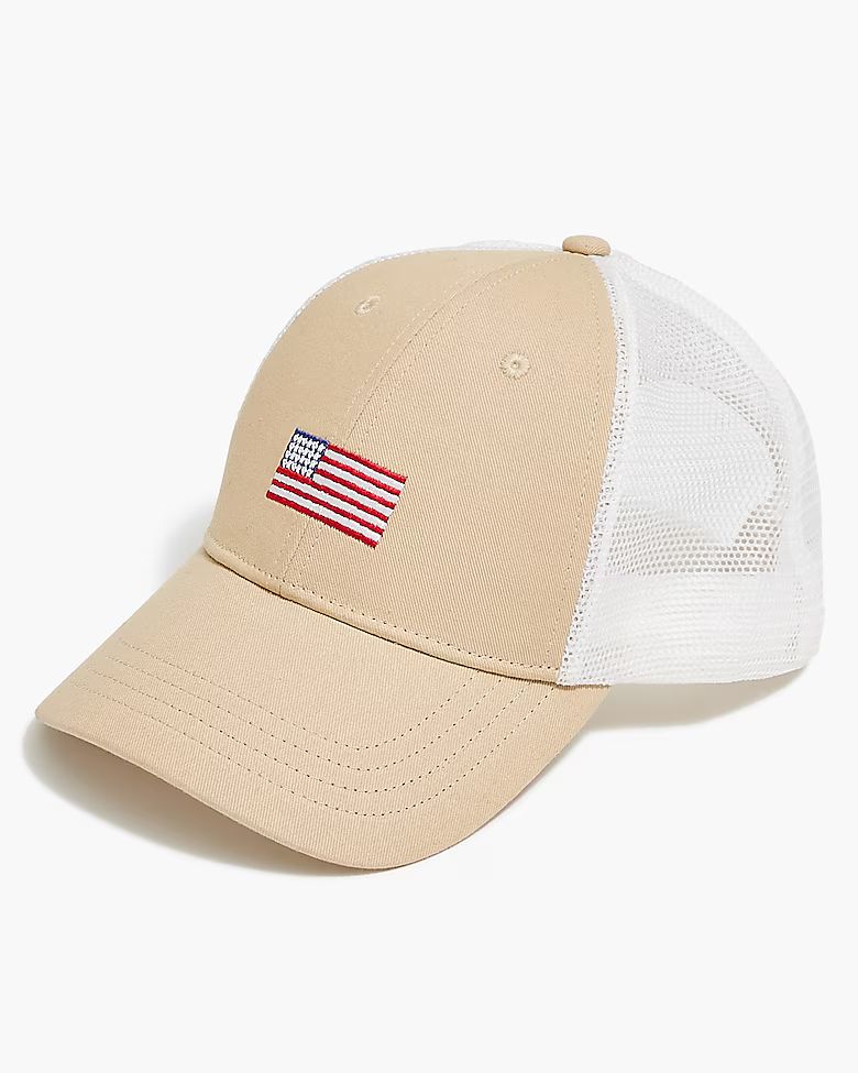 Embroidered trucker hat | J.Crew Factory