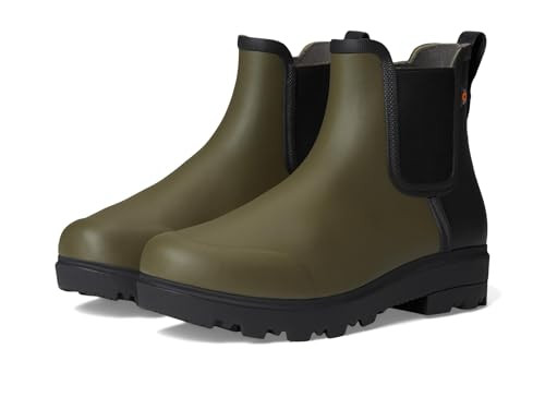Bogs Women's Holly Chelsea Rain Boot, Army Green, 10 | Amazon (US)