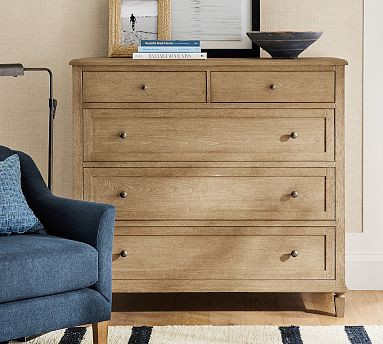 Sausalito 5-Drawer Tall Wide Dresser (50") | Pottery Barn (US)