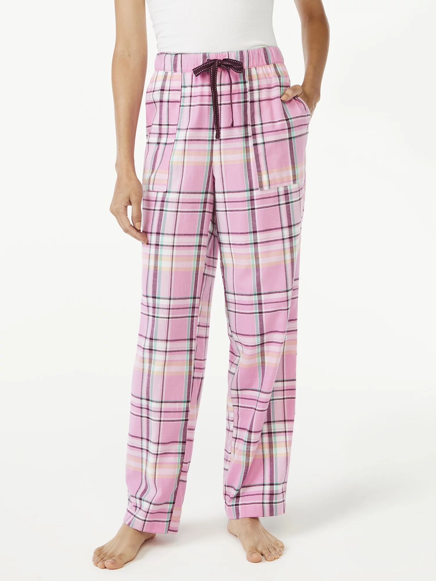 Joyspun Women’s Flannel Plaid Pajama Pants | Walmart (US)