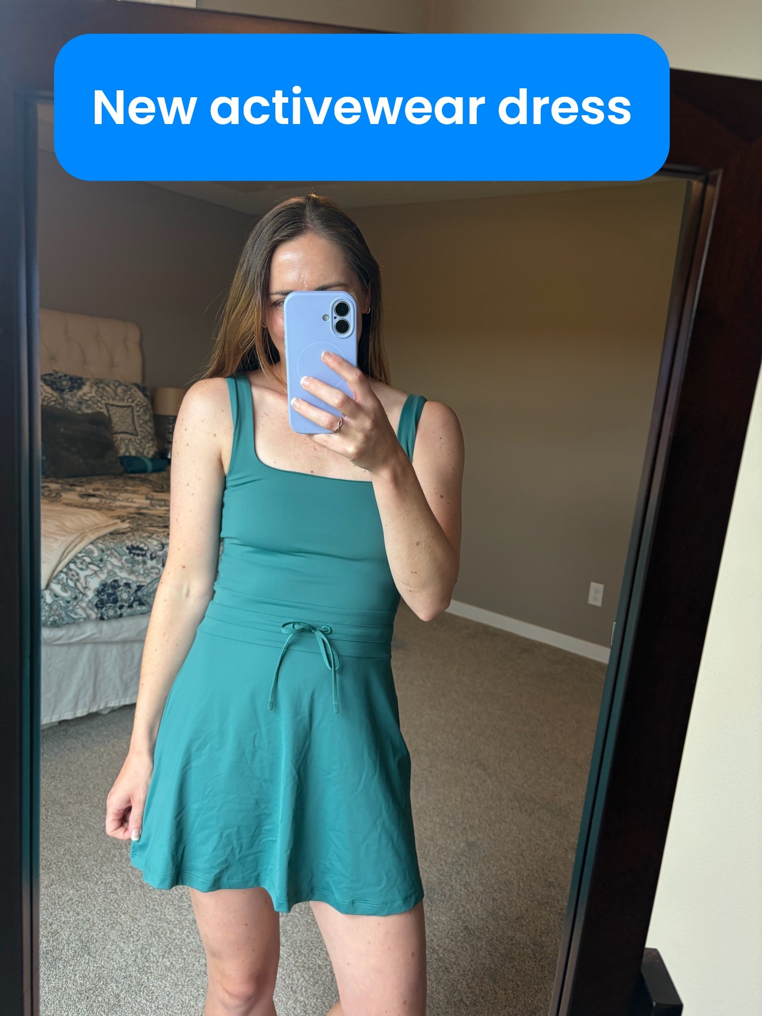 In love with this new activewear dress! So figure flattering, built in bra top, biker shorts underneath. I wanted an active dress in a fun color so this green active dress was perfect. This will be perfect for cheering on my kids at their sporting events this summer, running errands, going for a walk, etc! Linking other fun options too.

#LTKmomlife #LTKfitnessgoals #LTKdayinmylife