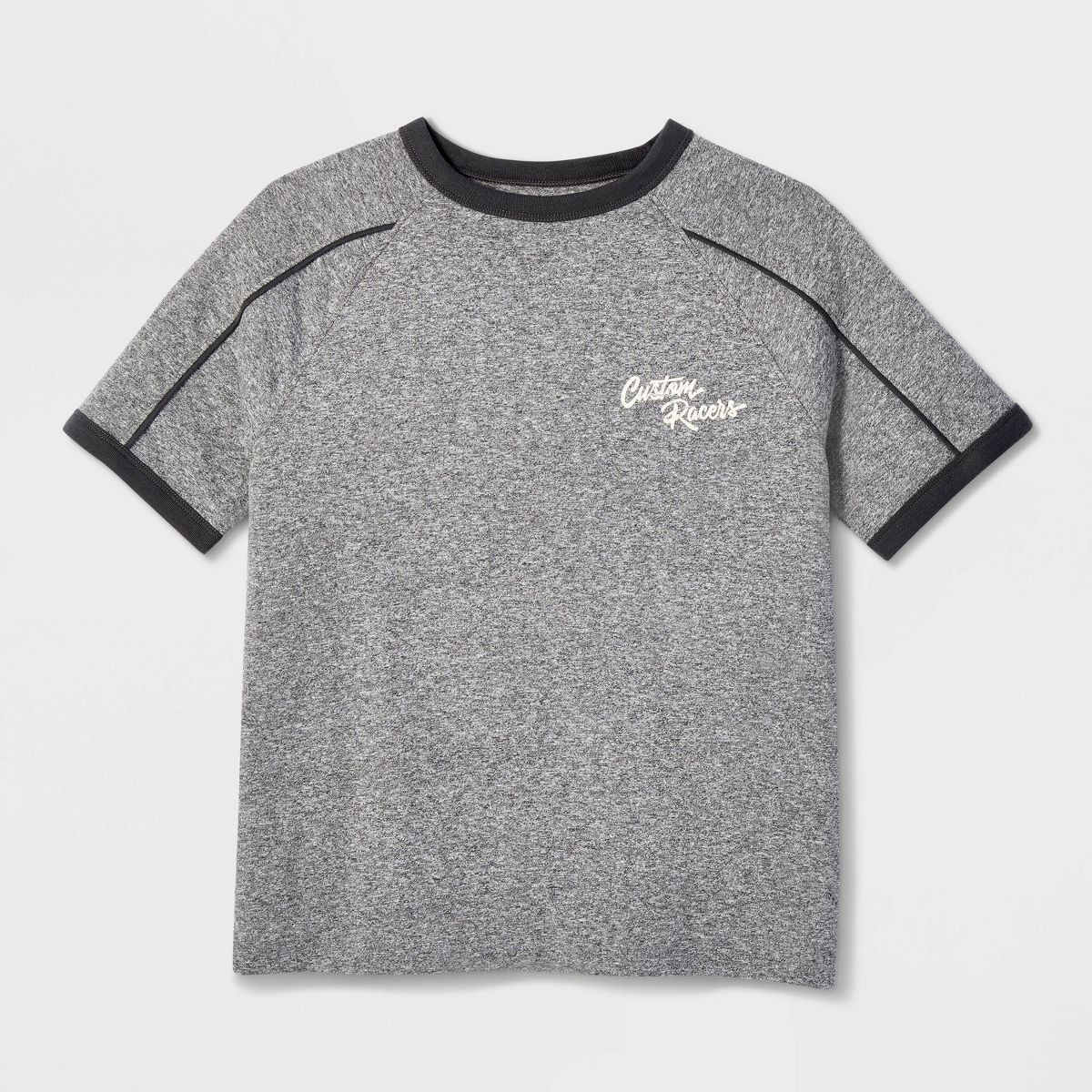 Boys' Short Sleeve 100% Cotton Relaxed Fit 'Custom Racers' Car Ringer Graphic T-Shirt - Cat & Jac... | Target