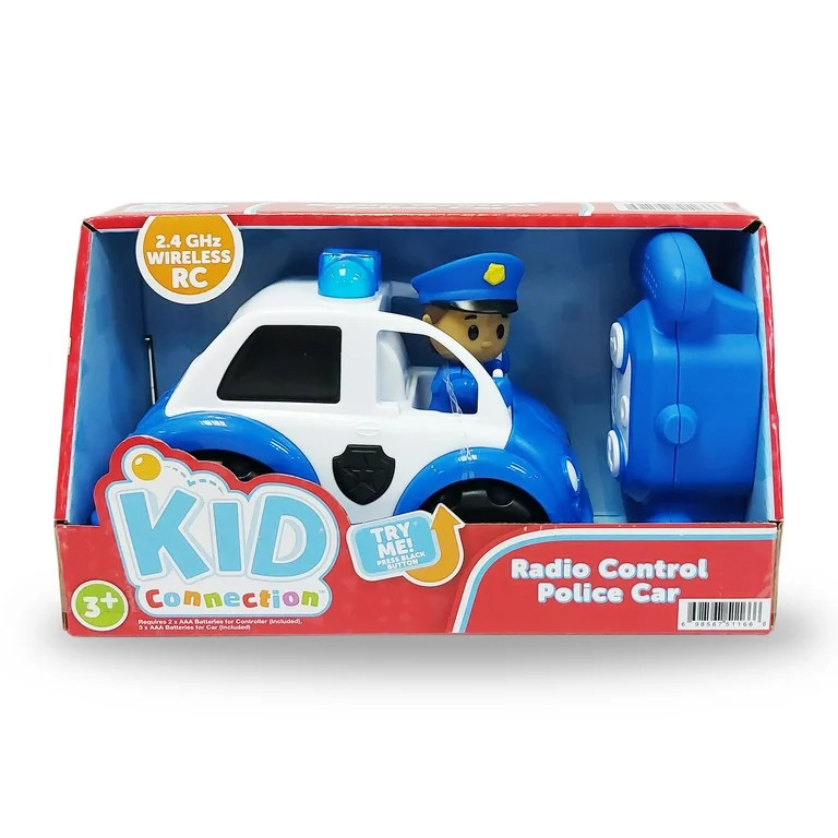 Kid Connection RC Police Car with Lights and Police Officer Figure, 2.4G, Ages 3+ | Walmart (US)