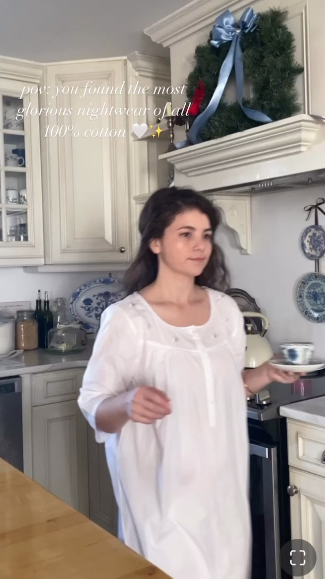 #ad Jacaranda Living is a great place to find gifts for you or any person in your life that needs a taste of luxury. Their nightwear is 100% cotton and provides for a cool nights rest if you run hot, they’re nursing friendly for all you fellow mommas and they are positively gorgeous. I love the small crochet lace details and the mint colored bees on this nightgown. It’s makes ordinary nights and mornings feel elevated and classy 🤍✨ I highly recommend that you look into these nightgowns and other home and gifts they have available in their website. You will not be disappointed!  You can shop via my @shop.ltk profile in the @shop.ltk app. I will link this gown and so many others for you to enjoy! 

#LTKWedding #LTKHome #LTKStyleTip