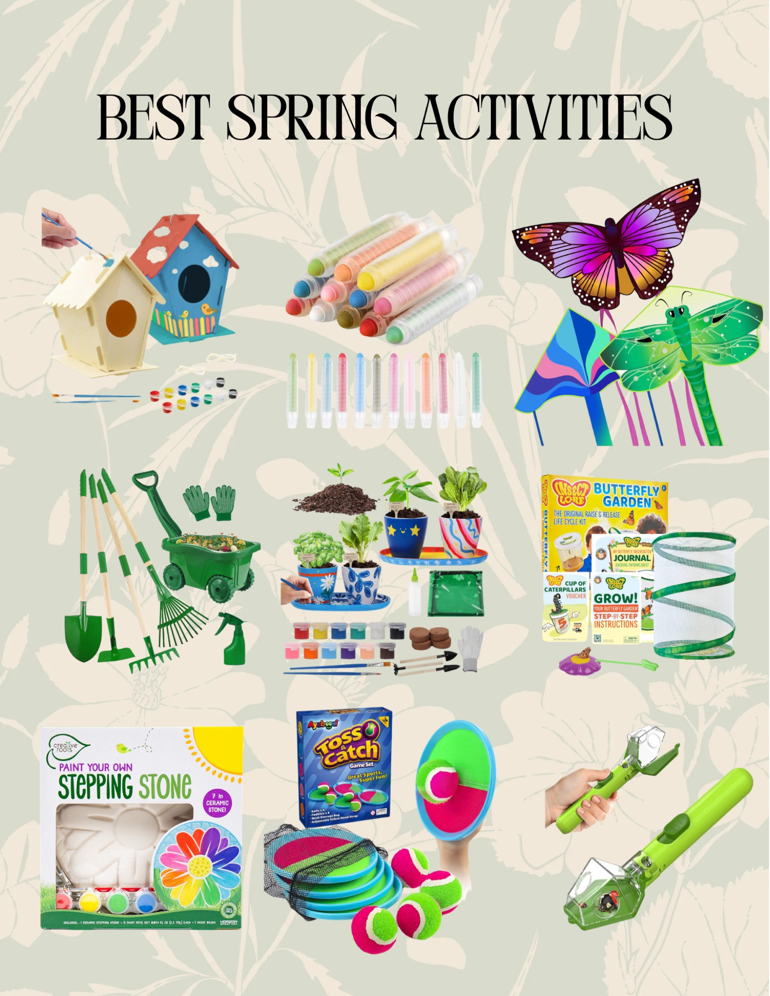 Spring
Kids
Activities
Outside
Seasonal
Painting
Sports
Bugs
Kite
Art

#LTKSeasonal #LTKmomlife #LTKKids