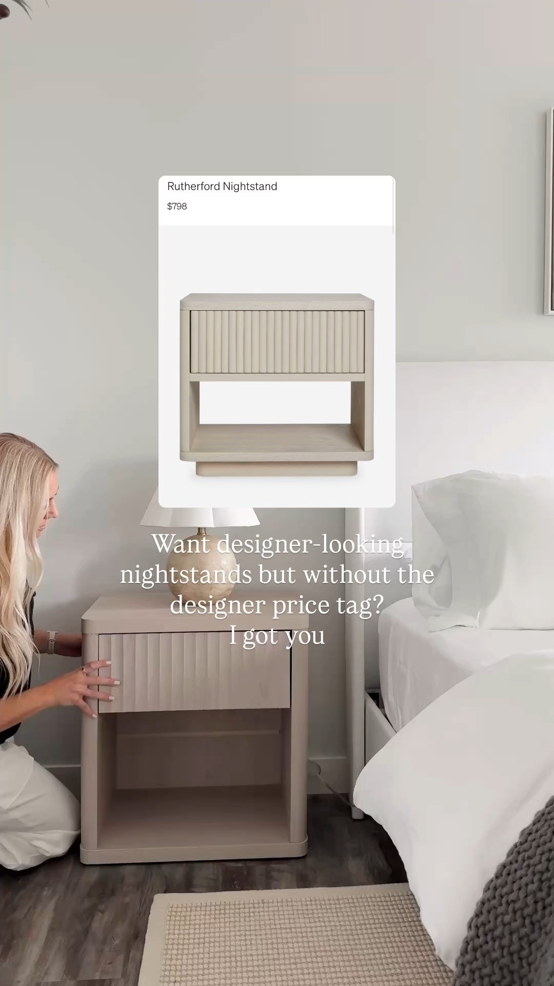 These nightstands are hands-down one of my favorite Amazon finds. The fluted detail, the curved edges, the neutral color… they look way more expensive than they are. And the big drawers actually hold so much which makes them practical too!

#LTKHome #LTKSaleAlert