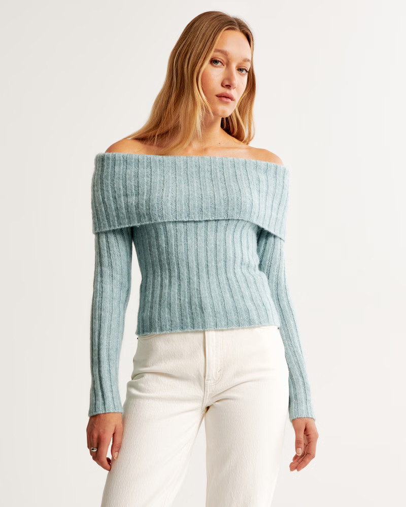 Off-The-Shoulder Sweater Top | Abercrombie & Fitch (US)