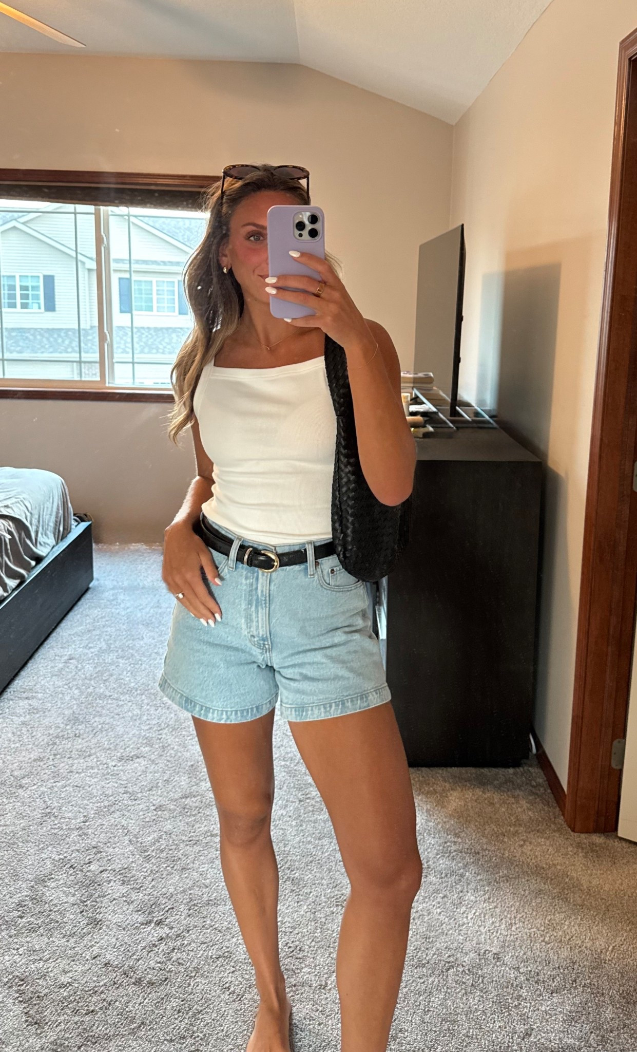 The perfect casual but cute summer outfit 

#whitetank #Abercrombie #vacationoutfit #datenight 

#LTKFindsUnder50 #LTKStyleTip