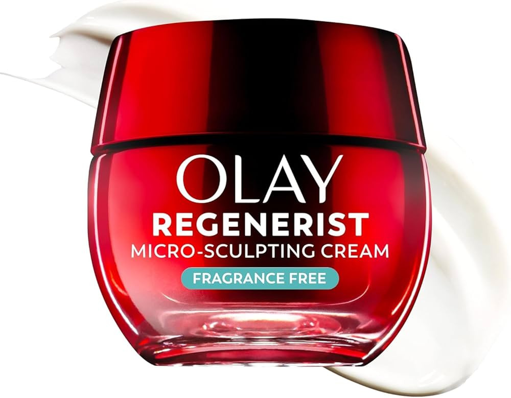 Olay Face Moisturizer, Regenerist Micro-Sculpting Cream for Women, Fragrance-Free - Anti-Aging, A... | Amazon (US)