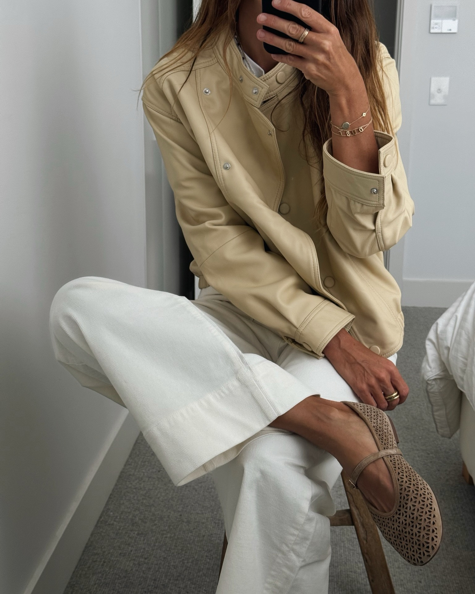 Buttery leather just in time for Spring (can we say that word yet ?) 

@Mint Velvet 
Ad 