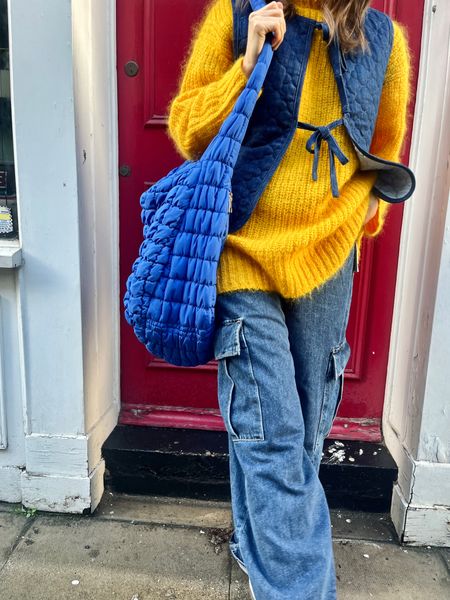 Yellows and blues. I took a S in the jumper and a 28 in the jeans 

#LTKover40 #LTKeurope #LTKSeasonal
