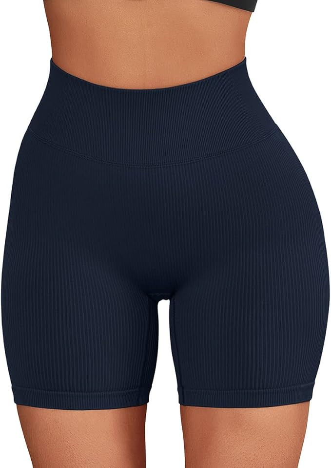 SUUKSESS Women Ribbed Seamless Leggings High Waisted Workout Gym Yoga Pants | Amazon (US)