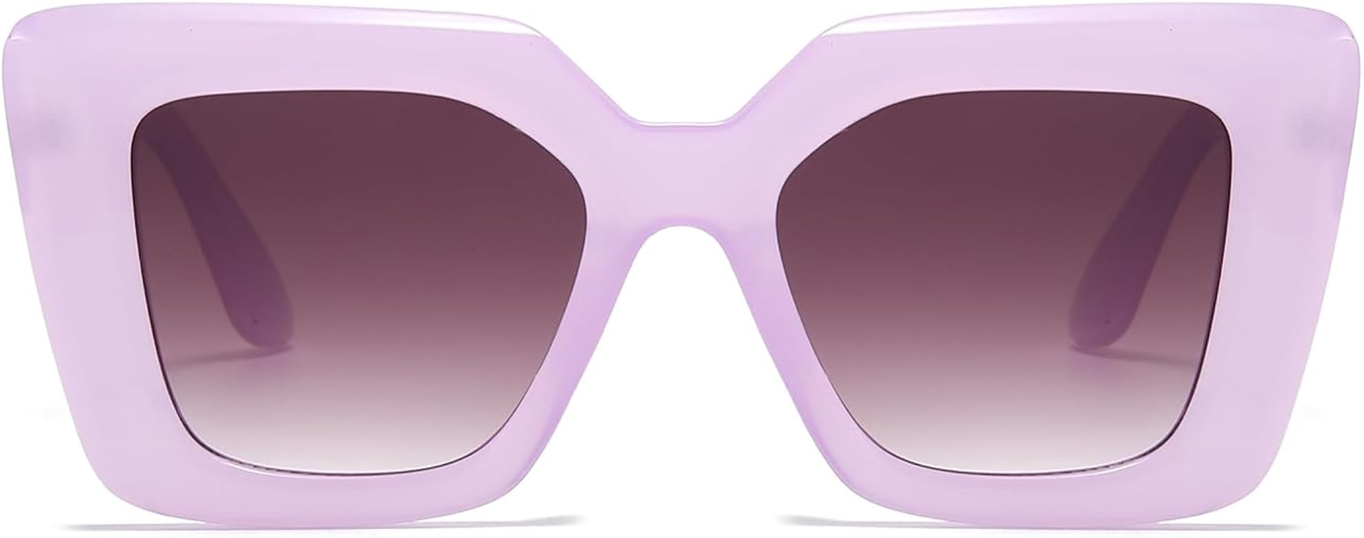 HJSTES Fashion Oversized Sunglasses Womens Trendy Cat Eye Shades Ladies Square Frame UV Protectio... | Amazon (US)