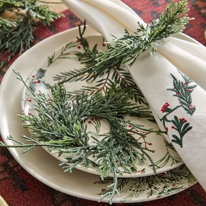 Tannenbaum Botanical Napkin Ring Sets | West Elm (US)