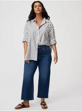 Bombshell High-Rise Wide Leg Ankle Jean | Torrid (US & Canada)