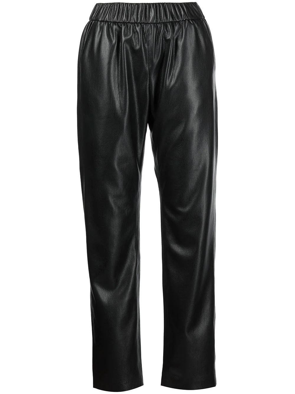 ANINE BING leather-effect Elasticated Pants - Farfetch | Farfetch Global
